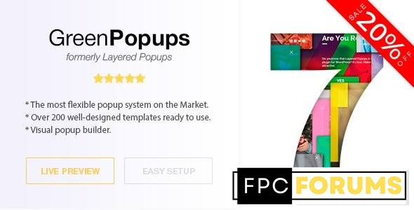 Green Popups (formerly Layered Popups) v7.4.5 
